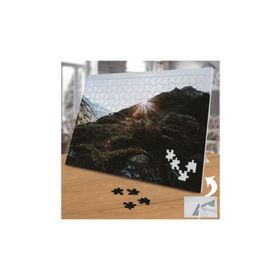 Asilmeydan Dağ Tepesinde Gün Batımı 240 Parça 27x40 cm Puzzle Yapboz Tablo