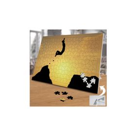 Asilmeydan Dağda Zıplayan Maceracı 240 Parça 27x40.5 cm Puzzle Yapboz Tablo