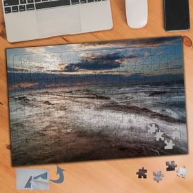Asilmeydan Dalgalı Deniz Doğa Manzarası 240 Parça Puzzle Yapboz Tablo