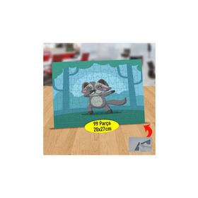 Asilmeydan Dansçı Rakun 99 Parça Puzzle Yapboz Tablo