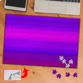 Asilmeydan Degrade Gradyan Color Mor Mavi 240 Parça 27x40 cm Puzzle Yapboz Tablo