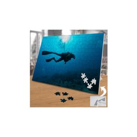 Asilmeydan Deniz Altı Dalgıç Silüeti 240 Parça Puzzle Yapboz Tablo
