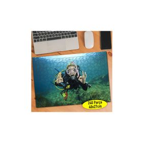 Asilmeydan Denizaltında Dalgıç 240 Parça Puzzle Yapboz Tablo