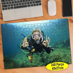 Asilmeydan Denizaltında Dalgıç 240 Parça Puzzle Yapboz Tablo