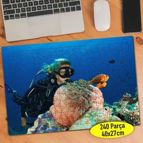 Asilmeydan Denizaltında Dalgıç 240 Parça Puzzle Yapboz Tablo