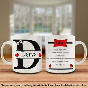 Asilmeydan Derya İsmi ve Anlamı İsme Özel Tasarım Kupa Bardak