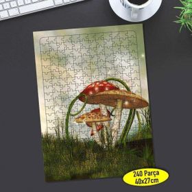 Asilmeydan Dev Mantar Dünyası 240 Parça Puzzle Yapboz Tablo