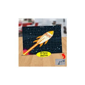 Asilmeydan Dünyadan Çıkan Roket 99 Parça 27x20 cm 23 Puzzle Yapboz Tablo