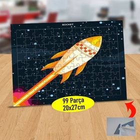Asilmeydan Dünyadan Çıkan Roket 99 Parça 27x20 cm 23 Puzzle Yapboz Tablo