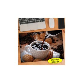 Asilmeydan Fincanda Filtre Kahve 240 Parça Puzzle Yapboz Tablo