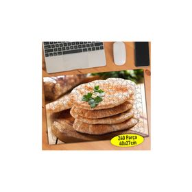 Asilmeydan Fırın Ekmek Pastahane Yiyecek 240 Parça 79068027 27x40 cm Puzzle Yapboz Tablo