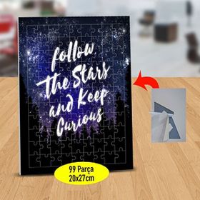 Asilmeydan Follow The Stars Yazılı 99 Parça Puzzle Yapboz Tablo