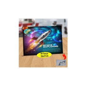 Asilmeydan Galaktik Uçan Roket 99 Parça Puzzle Yapboz Tablo
