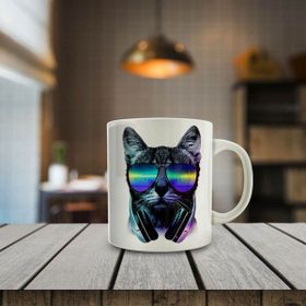 Asilmeydan Gözlüklü Cool Dj Kedi Kupa