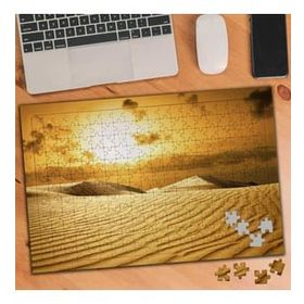 Asilmeydan Gün Batımı Çöl Manzarası 240 Parça 27x40 cm Puzzle Yapboz Tablo