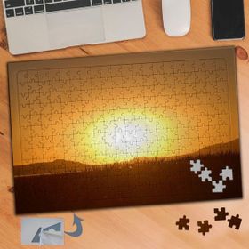 Asilmeydan Gün Batımı Doğa Manzarası 240 Parça Puzzle Yapboz Tablo