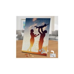 Asilmeydan Gün Batımında Mutlu Aile 240 Parça 27x40 cm Puzzle Yapboz Tablo
