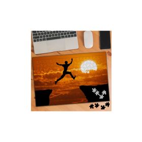 Asilmeydan Gün Batımında Zıplayış 240 Parça 27x40.5 cm Puzzle Yapboz Tablo