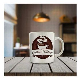 Asilmeydan İsme Özel Coffee Logo Baskılı Hediyelik Kupa Bardak