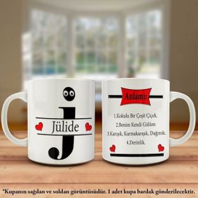 Asilmeydan Jülide İsmi ve Anlamı Isme Özel Tasarım Kupa Bardak