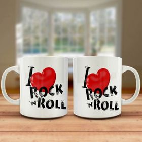 Asilmeydan Kalpli I Rock'n Roll Baskılı Kupa Bardak