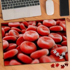 Asilmeydan Kan Hücreleri Makro Çekim 240 Parça 27x40.5 cm Puzzle Yapboz Tablo