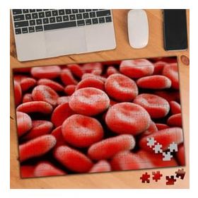 Asilmeydan Kan Hücreleri Makro Çekim 240 Parça 27x40.5 cm Puzzle Yapboz Tablo