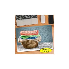 Asilmeydan Katlı Çamaşır Sepeti 240 Parça 27x40 cm Puzzle Yapboz Tablo