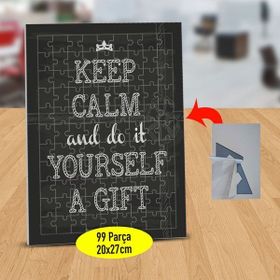 Asilmeydan Keep Calm And Do It Yazılı 99 Parça Puzzle Yapboz Tablo