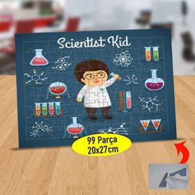 Asilmeydan Kıvırcık Bilim Çocuğu 99 Parça Puzzle Yapboz Tablo
