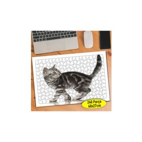 Asilmeydan Küçük Leopar Kedicik 240 Parça Puzzle Yapboz Tablo