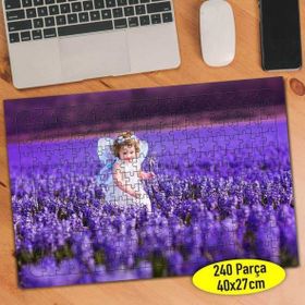 Asilmeydan Lavanta Tarlasında Melek 240 Parça 27x40.5 cm Puzzle Yapboz Tablo