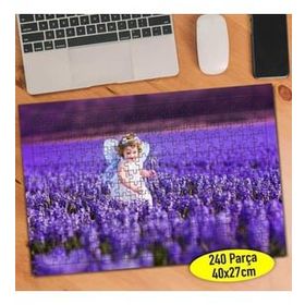 Asilmeydan Lavanta Tarlasında Melek 240 Parça 27x40.5 cm Puzzle Yapboz Tablo