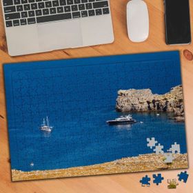 Asilmeydan Mavi Berrak Deniz Doğa Manzarası 240 Parça 27x40 cm Puzzle Yapboz Tablo