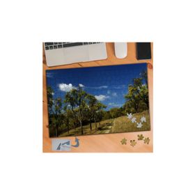 Asilmeydan Mavi Gökyüzü Ağaçlar Doğa 240 Parça Puzzle Yapboz Tablo