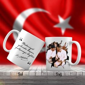 Asilmeydan Mustafa Kemal Atatürk Ve İsmet İnönü Atatürk'ün Sözleri Kupa
