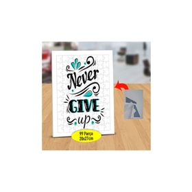 Asilmeydan Never Give Up Yazılı 99 Parça 2147756111 Puzzle Yapboz Tablo