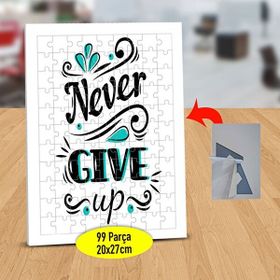 Asilmeydan Never Give Up Yazılı 99 Parça 2147756111 Puzzle Yapboz Tablo