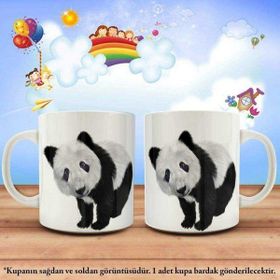 Asilmeydan Panda Sevimli Hayvan Çocuklar için Hediyelik Kupa Bardak