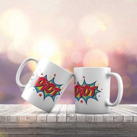 Asilmeydan Pop Art Serisi- Idiot Hediyelik Kupa Bardak
