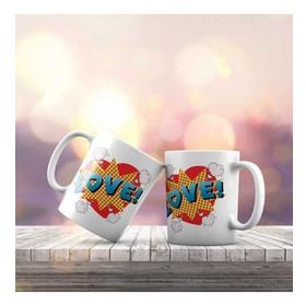 Asilmeydan Pop Art Serisi Love Hediyelik Kupa Bardak