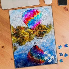 Asilmeydan Renkli Balon Yansıması 240 Parça 27x40 cm Puzzle Yapboz Tablo