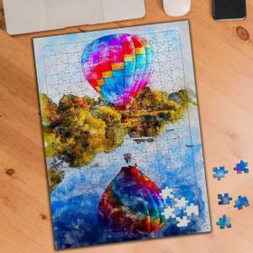 Asilmeydan Renkli Balon Yansıması 240 Parça 27x40 cm Puzzle Yapboz Tablo