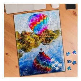 Asilmeydan Renkli Balon Yansıması 240 Parça 27x40 cm Puzzle Yapboz Tablo