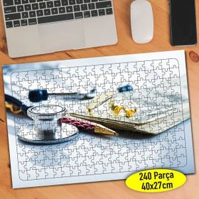 Asilmeydan Sağlık Sektörü Ekg Grafiği 240 Parça Puzzle Yapboz Tablo
