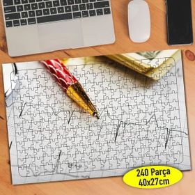 Asilmeydan Sağlık Sektörü Ekg Grafiği 240 Parça Puzzle Yapboz Tablo