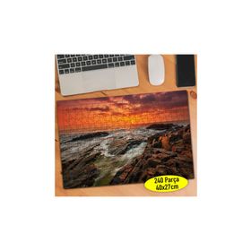 Asilmeydan Sahilde Gün Batımı 240 Parça 27x40.5 cm Puzzle Yapboz Tablo