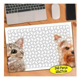 Asilmeydan Sevimli Arkadaşlar Kedi Ve Köpek 240 Parça Puzzle Yapboz Tablo