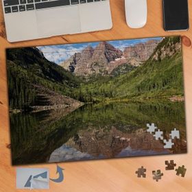 Asilmeydan Sıra Dağlar Ve Göl Manzarası 240 Parça Puzzle Yapboz Tablo