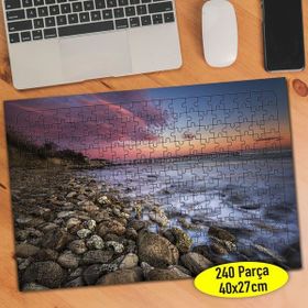 Asilmeydan Taşlı Sahil Manzarası 240 Parça Puzzle Yapboz Tablo